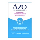 AZO equilíbrio feminino completo Probióticos diários para as mulheres, clinicamente comprovada para ajudar a proteger a saúde vaginal, ajuda o equilíbrio pH e levedura, Não-GMO, 60 Contagem