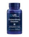 Extensão de vida Enzimas Extraordinárias, Apoio à Saúde Digestiva, Absorção Nutriente, Enzimas Digestivas, Não-GMO, 60 Cápsulas