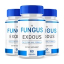 (Pacote de 3) Fungo-Exdous - Comprimidos Suporta fortes unhas naturais saudáveis - 180 Cápsulas, Branco