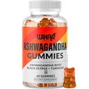 Pastilhas de Ashwagandha com extrato de pimenta alcaçuz e preta - Suplemento de goma de ervas - 60 Pastilhas