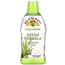 Lily Of the Desert Aloe Vera Herbal Detox Formula - Aloe Vera Juice with Milk Thistle, Slippery Elm, Burdock Root, Dandelion Root, and Echinacea for Gut Health, Liver Support, and Wellness, 32 Oz