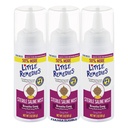 Poucos remédios estéril bebê salino nasal neblina neblina, seguro para recém-nascidos para aliviar recheado e seco narizes, 3 Fl Oz, pacote de 3