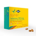 Syrel - Suplemento de suporte da tireóide – 100mcg Selênio e 5mg BioPerine - 30 tampas de gel macio para aumentar a biodisponibilidade e absorção - sem glúten, livre de lactose, livre de açúcar, não-GMO