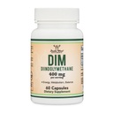 DIM Suplemento para Mulheres e Homens (Diindolilmetano Suplemento de Bloqueio de Estrogênio, Tratamento de Acne Hormonal, Equilíbrio Hormônio para Mulheres) 400mg Servimentos, 200mg Por Cápsula, 60 Cápsulas por Madeira Dupla