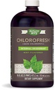 Clorofrescos Clorofila Líquida da Natureza Desodorizante Interno 16 Onças Fluidas, Sabor de Menta, Embalagem de 2