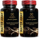 Genéricos Pílulas de Água Natural Away - Pílulas de Dieta de Água, Suplemento de Água, Pílulas de Água Retenção de Água, Pílulas de Perda de Água, Pílulas de Ausência de Água de Atuação Rápida para Mulheres e Homens - 2 Garrafas
