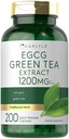 Carlyle EGCG Green Tea Extract Supplement (Suplemento) 1200mg (200 Cápsulas)