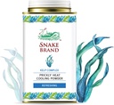 Pó de refrigeração de calor de marca de cobra para uso diário - anti-chafing, alívio da erupção de calor, cheiro de Kelp fresco oceano (4,9 Oz / 140g)