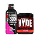 PROSUPPS L-Carnitine 3000 Estimulante Free Liquid Shots (Berry) e Mr. Hyde Signature Series pré-treino Energia em pó (Fruit Punch) Bundle