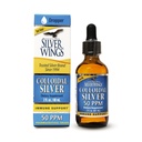 Caminho natural Asas de prata Coloidal Prata 50ppm (250mcg) Suplemento de suporte imunológico 2 fl. oz. Dropper