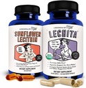 Leite legendário Lecitina + Lechita - Suplementos de aleitamento para o aumento do suprimento de leite e entupido Dutos de leite - Suplemento de lactação para fluxo de leite e aumentar a produção de leite