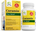 Terry Naturalmente Curamin - Suplemento de Curcumin para Circulação e Suporte de Endorfina - Suporte para Desconforto Ocasional - Aids Healthy Muscles - 60 Cápsulas