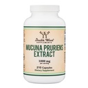 Mucuna Pruriens Extract Capsules - Dopamine Boosting Supplement - 210 Count, 1000mg Per Serving, 20% (do Velvet Bean) (para apoio ao humor e motivação) Terceiro partido testado por madeira dupla