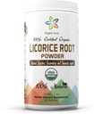 Orgânico Aura Licorice Root Powder 16Oz -1Lb. Suporte Digestivo Natural e Imune. Aumenta a Saúde Global. 100% natural e cru Superfood Suplemento. Nada de OGM. Sem glúten.