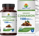 Brieofood Canela Orgânica 1500mg, 45 Servings, Vegetarian, Gluten Free, 90 Comprimidos Vegetarianos