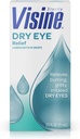 Visine Seco Olho Alívio Lubrificante Colírio Gotas com Polietileno Glicol 400 para Hidratar e Soothe Irritated, Gritty e Seco Olhos, Projetado para trabalhar como lágrimas reais, 0,5 fl. oz