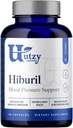 Utzy Naturals Hiburil . Fórmula de suporte à pressão arterial .. com extrato de folha de azeitona, extrato de hibisco e extrato de bálsamo de limão .. 90 Cápsulas
