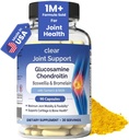 Glucosamina Condroitina HSH com cápsulas de Açafrão & Boswellia 90       .8-em-1 Suplemento Conjunto de Apoio para Flexibilidade e Mobilidade .