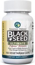 Amazing Herbs Whole Spectrum Black Seed Ultimate, Cápsulas vegetarianas - Olive Leaf & Alho Extratos Plus Ginger & Cayenne, Gluten Free, Não OGM, Vegan - 100 Contagem