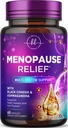 Suplementos de Menopausa para Mulheres com Cohosh Preto - Natural, Flash Quente Leve, Suor Noturno e Suporte Hormônio, Ajuda Menopausa com Dong Quai, Energia e Equilíbrio, Não-GMO e Glúten Grátis - 60 Cápsulas