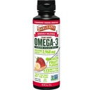 Óleo de semente de banana de morango de Barlean, Vegan Omega 3 6 9 Suplementos para crianças e adultos de óleo de semente de linho prensado frio com 2,968 mg de Vegan Omegas, Não-GMO & Gluten Free, 8 onças