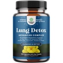 Cápsulas de Folha de Detox Pulmão - Complexo de Limpeza de Pulmão Purificante Mullein Lung com Extratos NAC Quercetin & Cordyceps - Suplemento Respiratório de Folha Herb para Imunidade Sinus e Suporte Respiratório