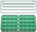 Zoksi Monthly Pill Organizer 1 vez por dia, 30 dias de caixa de pílulas Organizador Uma vez por dia, um mês de grande caixa de pílulas para viagem, 31 dias de recipiente Medcine diário para vitaminas, suplemento e medicação (Olive)