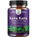Kava Kava Root Extract Supplement 1000mg - Suporte de ervas de ação rápida com Kavalactones para o humor equilibrado - Relaxar cápsulas calmantes para o suporte de estresse e melhor sono - 15 Servings