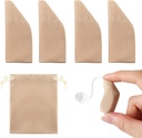 Nuanchu 2 embalagens de ajuda auditiva Proteção do conforto com saco de armazenamento Capa de ajuda auditiva se encaixa 1" a 1,25" Proteger amplificadores de sujeira, suor, vento (Fits 1" a 1,25", Khaki)