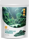 Chlorela Pó Natural com 12 onças - Chlorophyll Pó, Suporta sistema imunológico e função hepática, Manter a juventude, Vegan, Rico em proteína Vegan e vitaminas.
