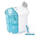 NASALFRESH MD - Sistema de Irrigação nasal de dupla alimentação Lavagem nasal - Sistema de Alivio Descongestionante de Sinus w/ 30 Pacotes Salinos - Recarregável - 1 Conjunto de Travesseiros Nariz - Remedia de ronco