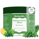 Melhor Alt Greens Powder, Detox & Debloat com 15 Super Greens Mistura de espirulina, Moringa Powder, Wheatgrass, Pre & Probióticos, Embalado com antioxidantes, sabor de hortelã, Sem Maltodextrina, 30 Servings