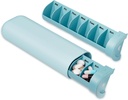 Organizador de pílulas atualizado 2 vezes por dia, caixa de pílulas AM PM 7 dias, recipiente de pílulas de viagem semanal, caixa de pílulas bonito para vitamina, medicação, vitaminas, óleo de peixe e suplementos (azul)
