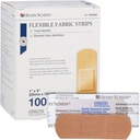Henry Schein Bandages de tecido adesivo estéril, 1" x 3" – Caixa de 100 tiras flexíveis, respiráveis – Capas macias, estiráveis da ferida para primeiros socorros, uso médico, clínicas e kits de emergência