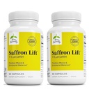 Terry Naturalmente Saffron Lift + Curcumina - Suplemento de ervas com curcumina - Não-GMO Açafrão e Curcumina Cápsulas de Cérebro - Concentração e Relaxamento Suporte Suplemento - 60 Cápsulas (Pacote de 2)
