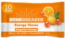 Bonk Breaker energia mastiga, livre de leite, sem glúten ingredientes para fornecer energia rápida e foco, 1 caixa de 10 pacotes, laranja tangerina