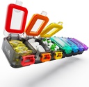 Fullicon Weekly Pill Organizer 7 dias Ultra Moisture and Spill Proof Daily Pill Box, grande caso de medicina com fivela segura, container de comprimidos de viagem compacta para pílula, vitamina e óleo de peixe (Rainbow Black)