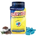 iSatori Energizar pílulas de cafeína - Suplemento de energia de ação rápida durante todo o dia com tempo de liberação de cafeína e suporte nootrópico natural - Sem Jitters ou crash - Vitaminas de energia para homens e mulheres - (84 Comprimidos)