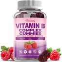Vitamina B livre de açúcar chicletes complexos para as mulheres - Vegan b Complexo Vitaminas com metil B12, Folato de metilo - Plus Vitamina C, Zinco, Inositol - Suporta energia, Imune, Cabelo saudável, Pele (60 Contagem)