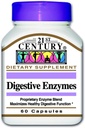 Cápsulas de Enzimas Digestivas do século XXI, 60 Count (Pack of 2)