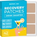 Pacote de recuperação da festa patches 42 - Acorde refrescado e energizado com o nosso Patch de Ingredientes 100% naturais - Skin-Friendly & Waterproof - Aplicar antes de beber - fórmula matutina melhorada