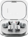Nada Ouvido (a) Earbuds Wireless, 45dB Hybrid Ruído Cancelando Earbuds, Áudio Hi-Res, Equalizador avançado, Dual Connect, 6 Mics, 42.5H Playtime Ear Buds Wireless Bluetooth, Branco