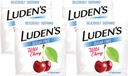 Ludens gotas de garganta dolorida, para alívio da garganta dolorida menor, Açúcar Free Wild Cherry, 75 Conde (Pacote de 4)
