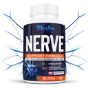 Ácido Alfa Lipoico 600mg, Nerve suplemento de suporte Enriquecido com tiamina, curcumina, raiz de gengibre, e vitamina B6, B12 Tudo em um suplemento Vegan Neuro Saúde, Lab testado, 30 Cápsulas