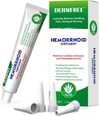 Tratamento de hemorróidas, Creme de hemorróidas com Lidocaína 4%, fenilefrina HCl 0,25%, Natural Aloe Vera & Borneol Refrigeração Fórmula, Desconforto calmante, Hemorróidas Creme para Mulheres, Homens (1,5 OZ)