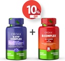 ORZAX 5 HTP Complexo 100 Mg 120 Vegatable Cápsulas e Complexo Vitamina B, B Vitaminas com Colina e Inositol 120 Cápsulas, Bundle