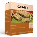 GO4IT Health Replacement Bar, High Protein Nutrition Bar, High Fiber, Low Calories, KETO friendly, On-the-go, Weight Loss Food Bar, 7/Box - (Peanut)