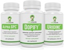 Suplemento de suporte de dopamina emparelhado com Alpha GPC e Uridina - Neuro Boost Duo