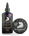 Bossman Jelly Beard Oil para homens e bálsamo de barba para homens Combo - suaviza, Tames Hidrata & Condições - Stagecoach Scent - Ingredientes naturais e fabricados nos EUA