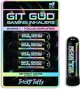 GIT GUD Energy Stick (4 Pack) Amplificador de foco competitivo, Aroma de hortelã refrescante, Uso diário, Descartável portátil, Taffy complicado (Taffy Mint)